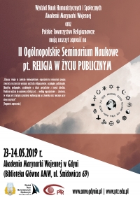 II Ogólnopolskie Seminarium Naukowe pt. RELIGIA W ŻYCIU PUBLICZNYM